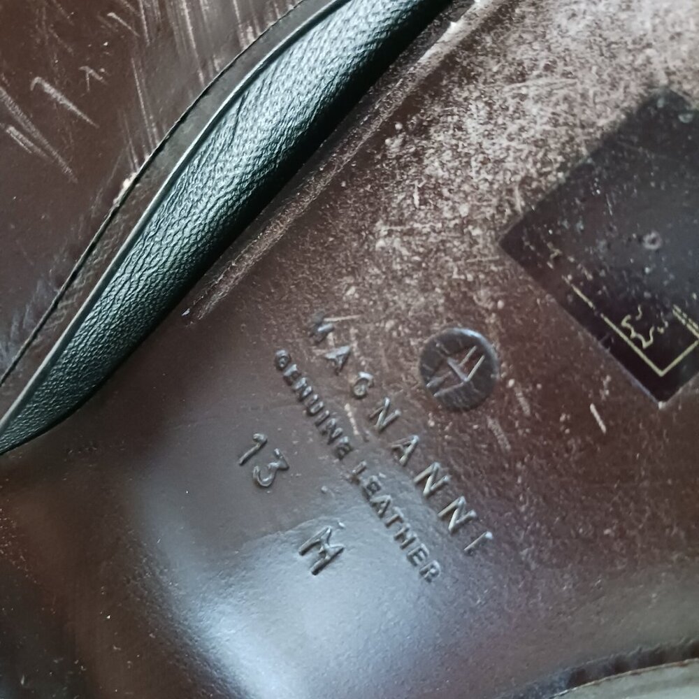 Magnanni Mens Loafers Horsebit Size 13M Black Leather Bit Slip On Dress Shoes - Picture 12 of 12